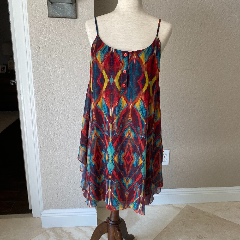 Alice + Olivia Multicolor Geometric Mini Dress